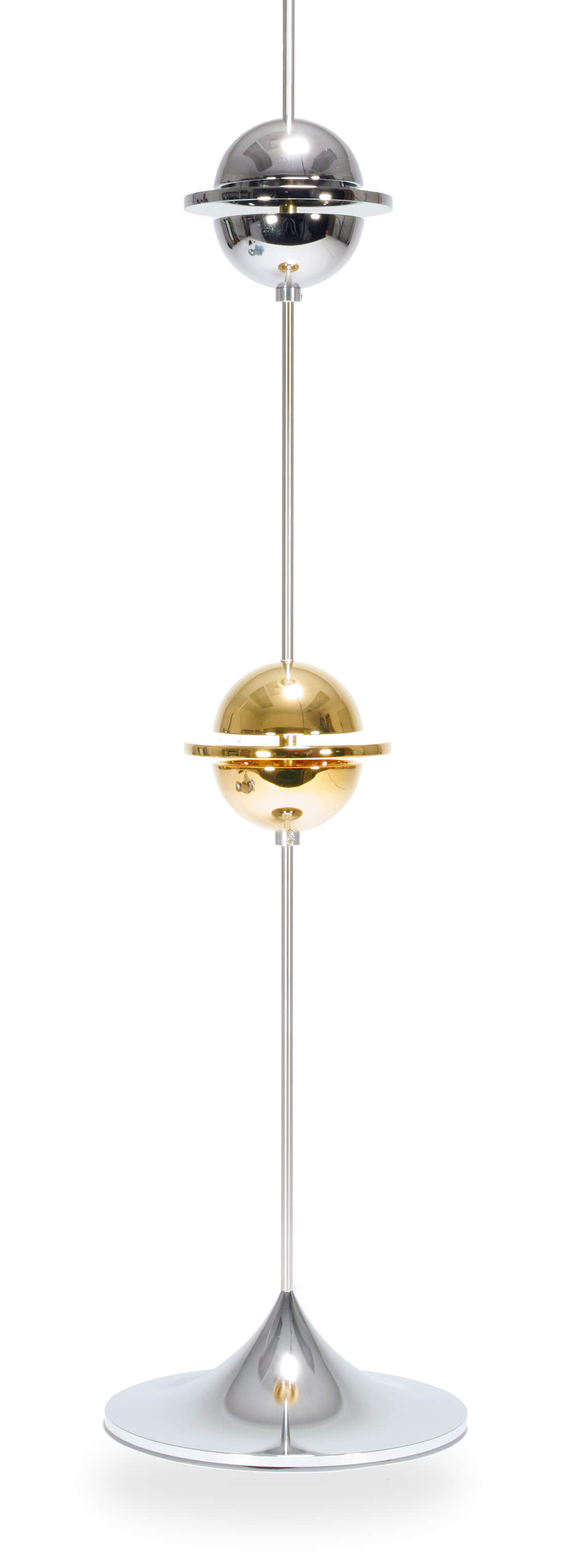 GoldAndChromeVibratronOnSameStand