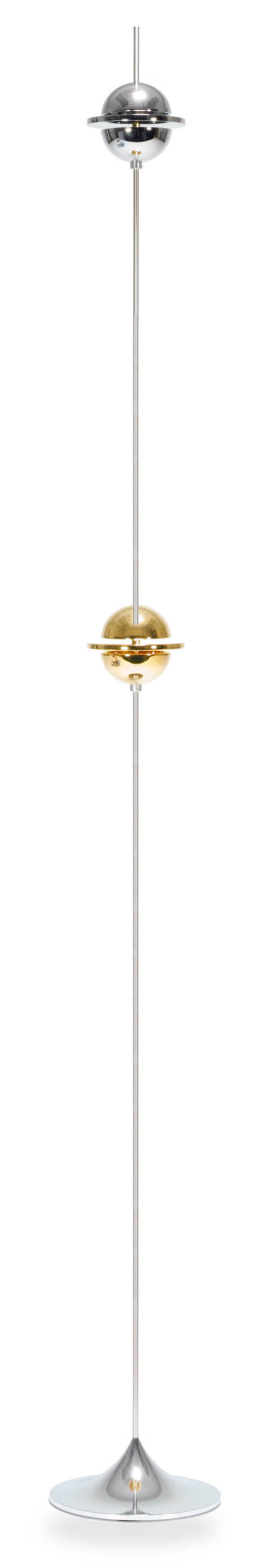 TALLGoldAndChromeVibratronOnSameStand