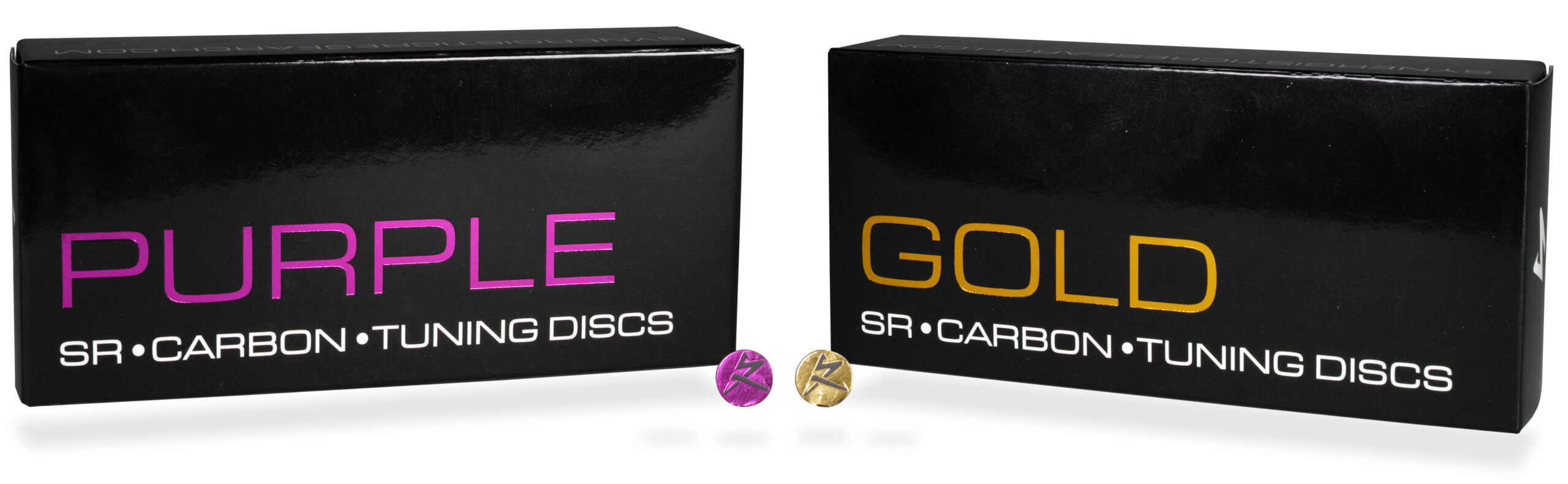 PurpleandGoldCarbonTuningDisks1ofeach