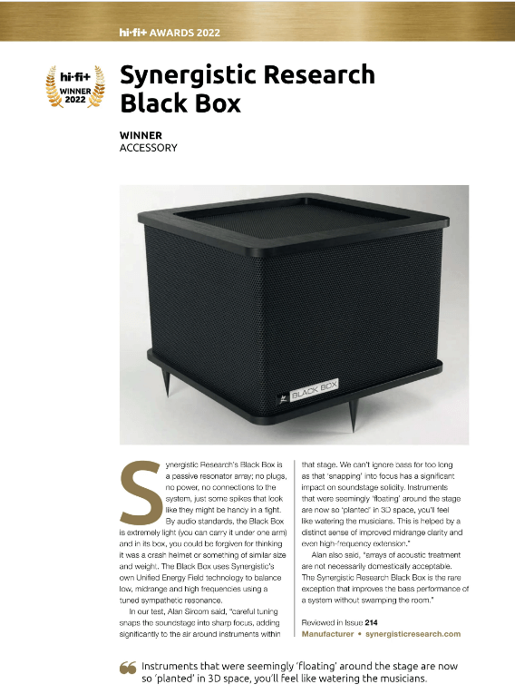HiFiPlusBlackBoxAward